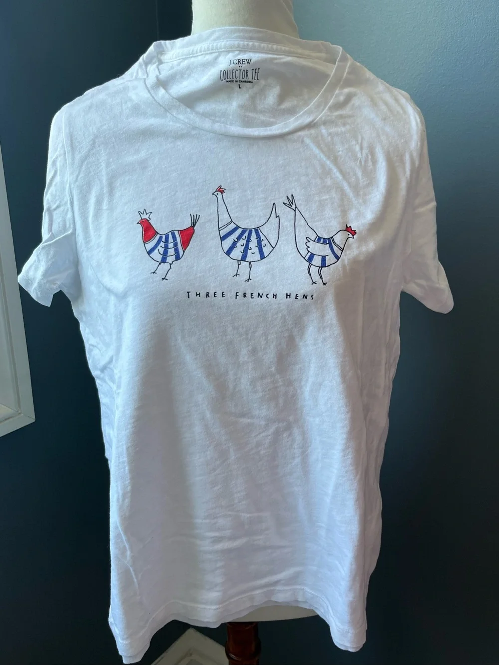 JCrew Collector Tees Three French Hens